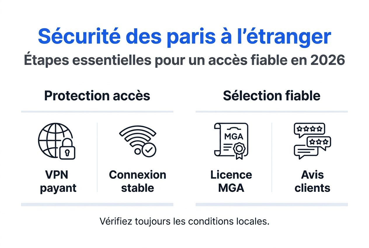 Tout ce qu'il faut savoir sur la sécurité dans les paris sportifs, résumé en une infographie