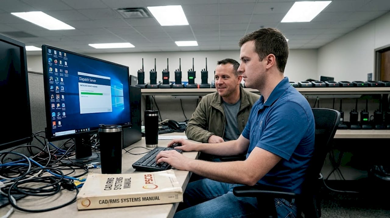 Police staff upgrade dispatch technology