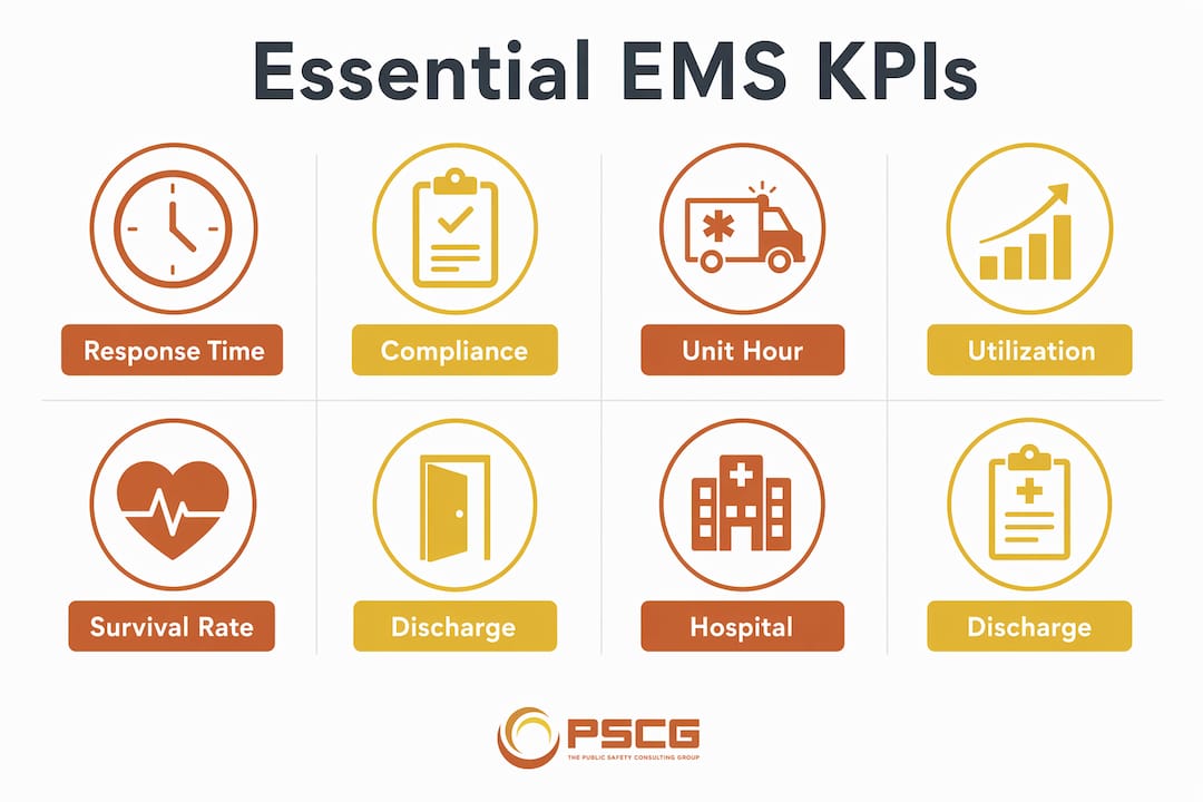 Infographic showing essential EMS KPIs