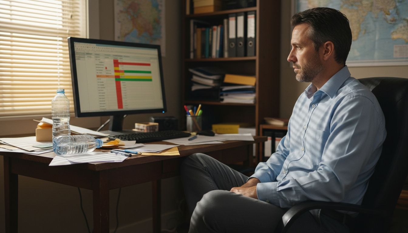 Agent viewing segmented leads on computer