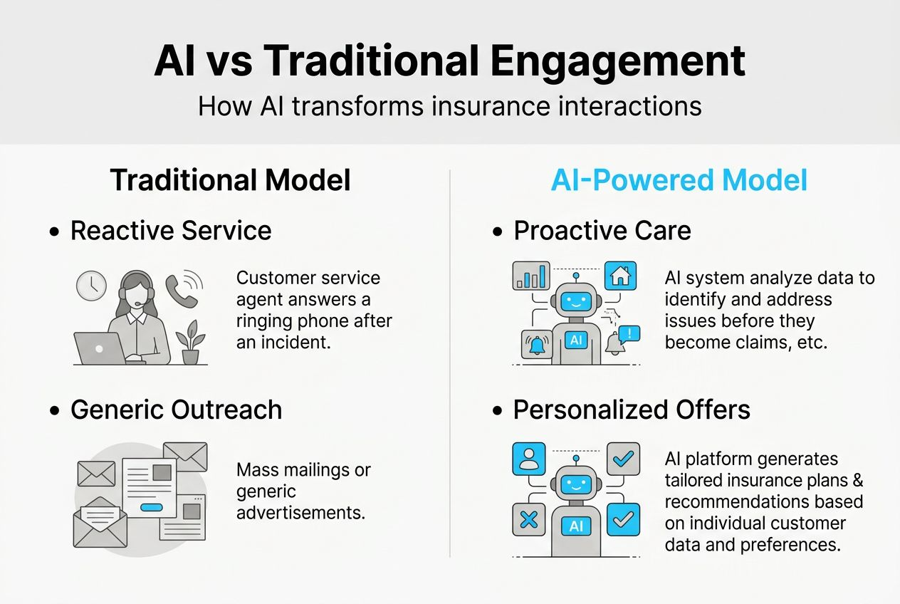 Infographic comparing insurance engagement models