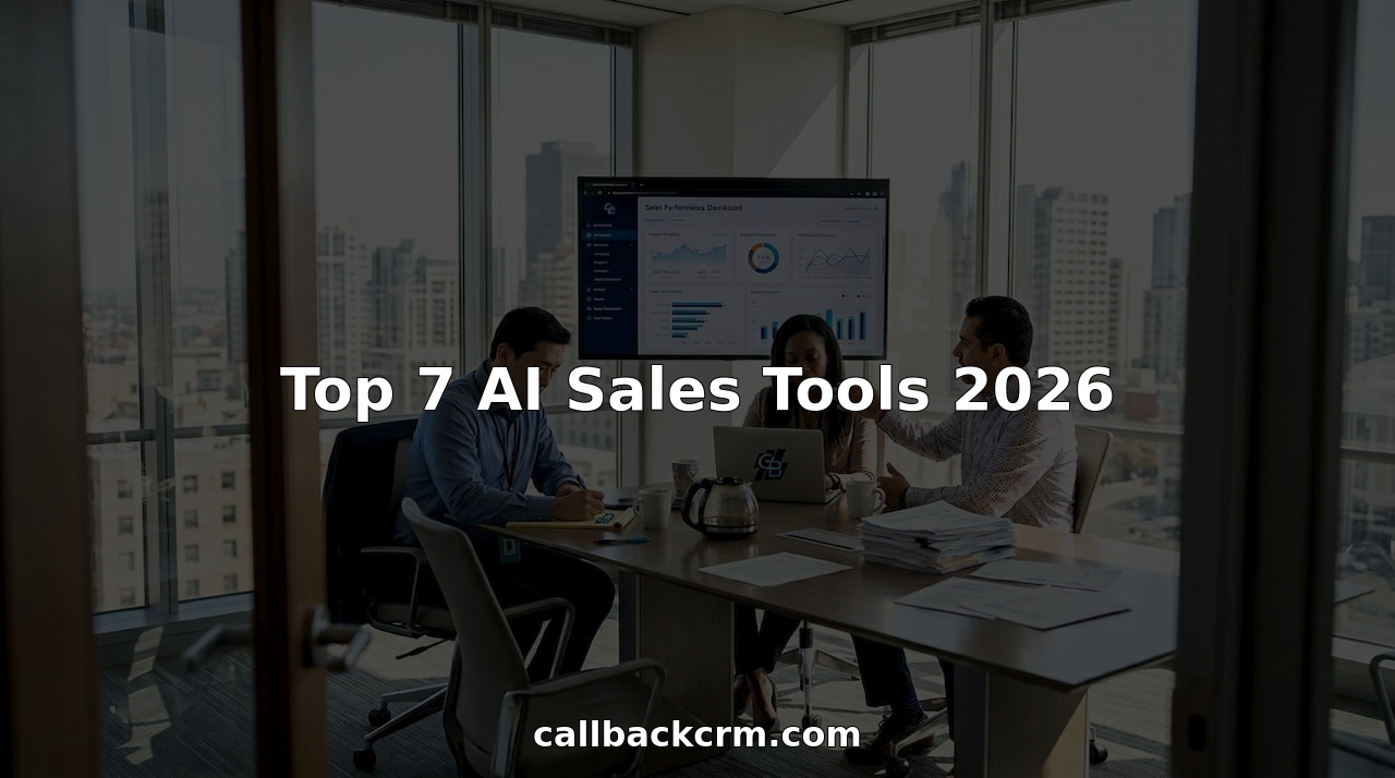 Team working with AI sales tools in bright office