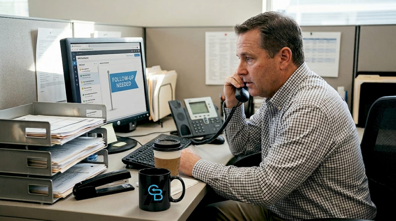 Agent following up with new insurance lead