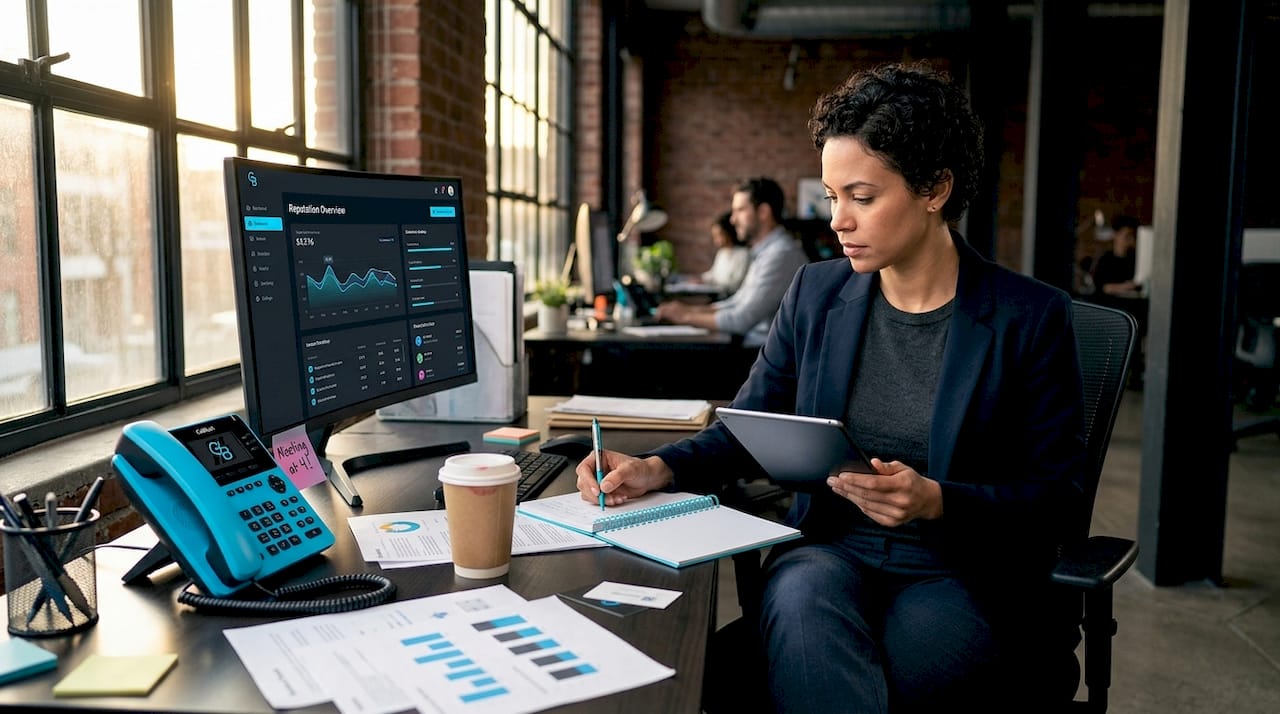 Reputation management workflow for insurance agents