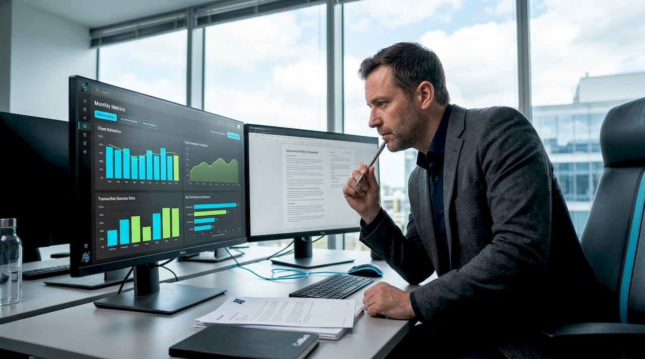 Brokers using real-time analytics dashboard