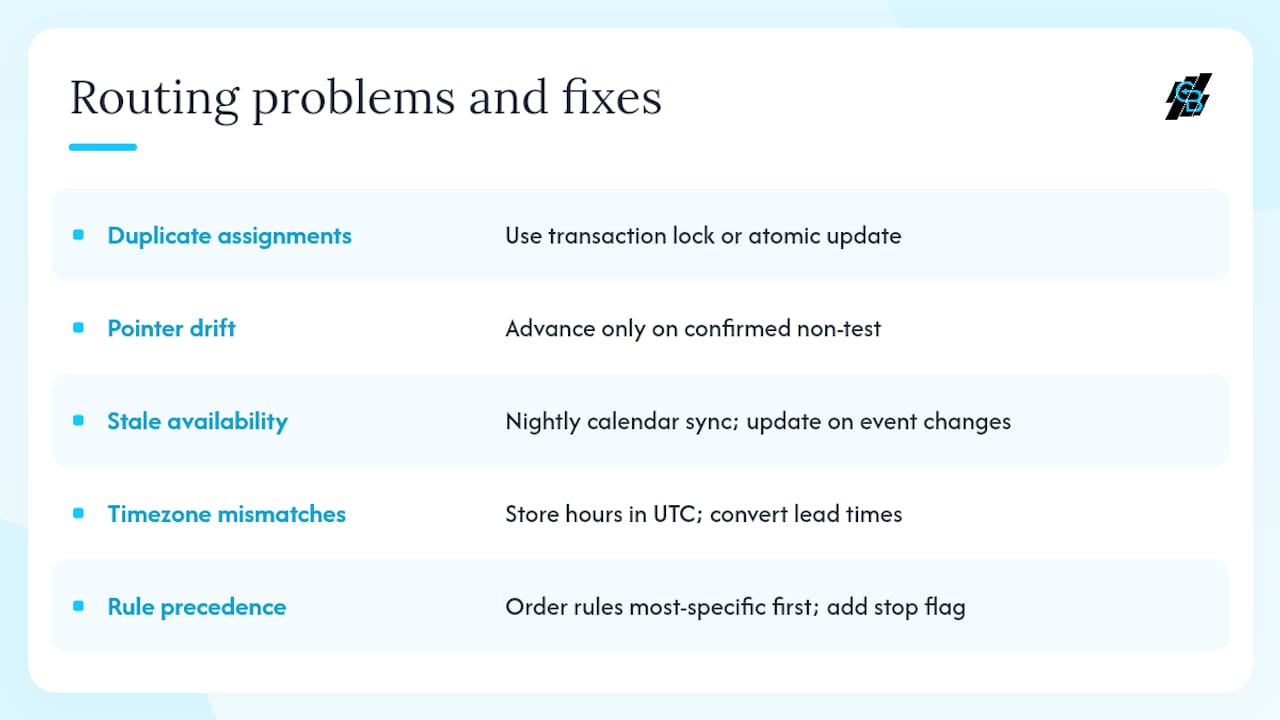 How do you fix the most common round robin routing problems? — overview diagram