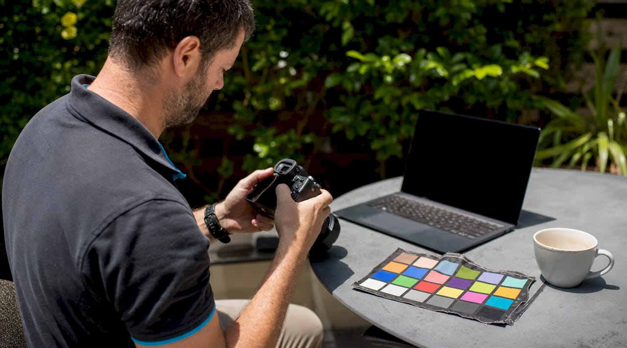 Hands editing images for optimization