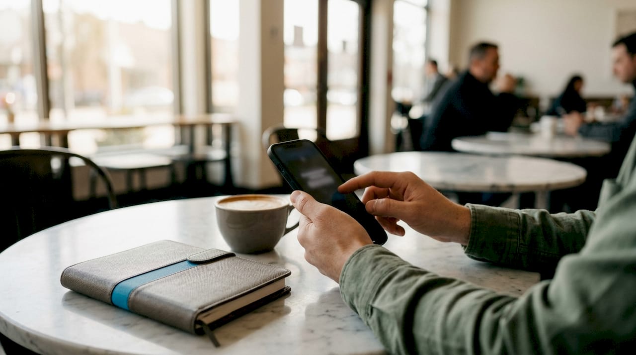 Hands entering two-factor authentication code