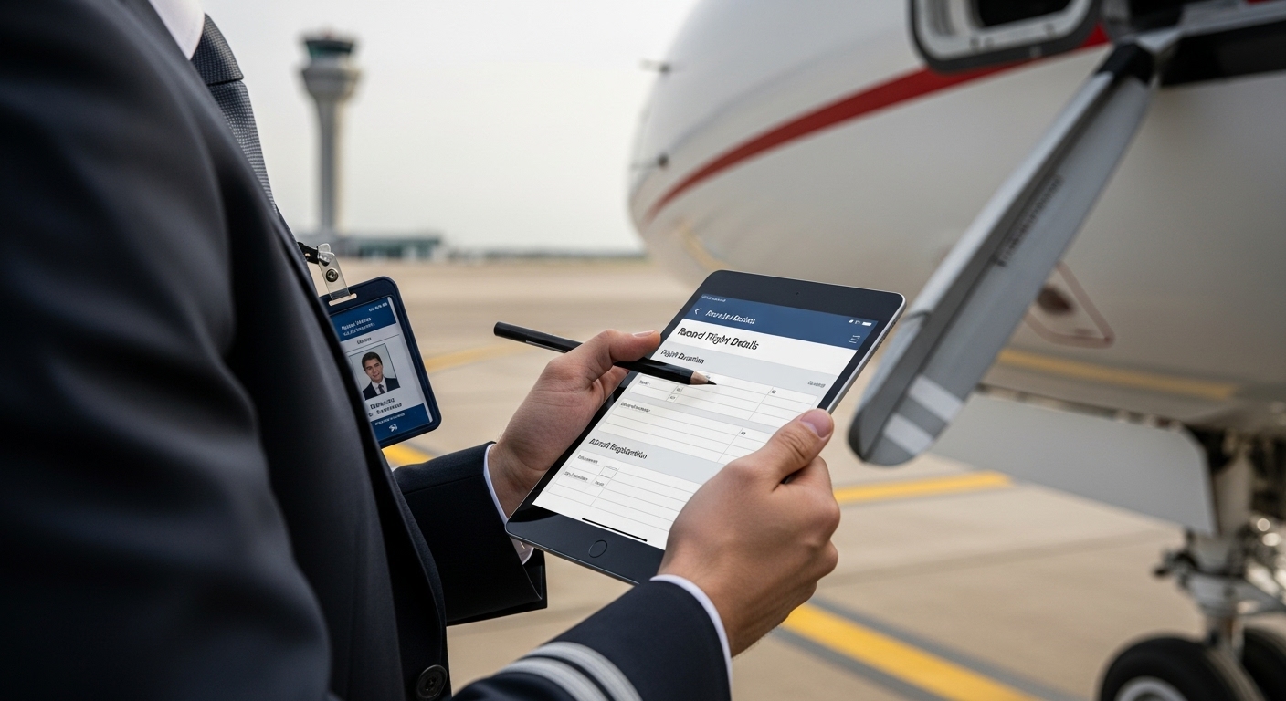 pilot logbook entry