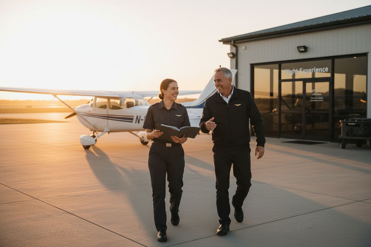 pilot flight experience airfield