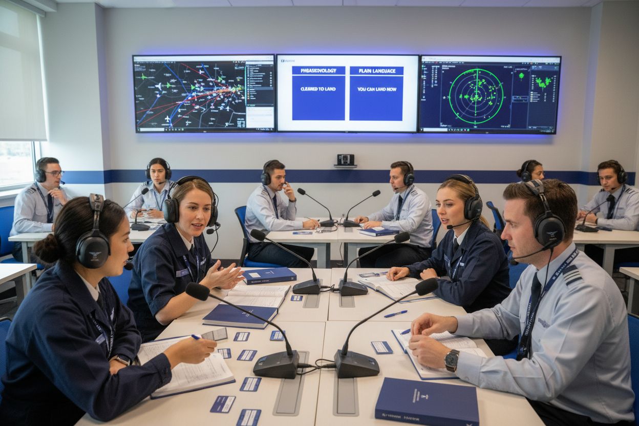 aviation english training classroom