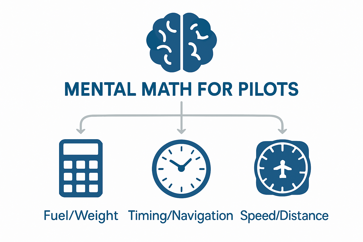 Infographic on essential pilot math skills