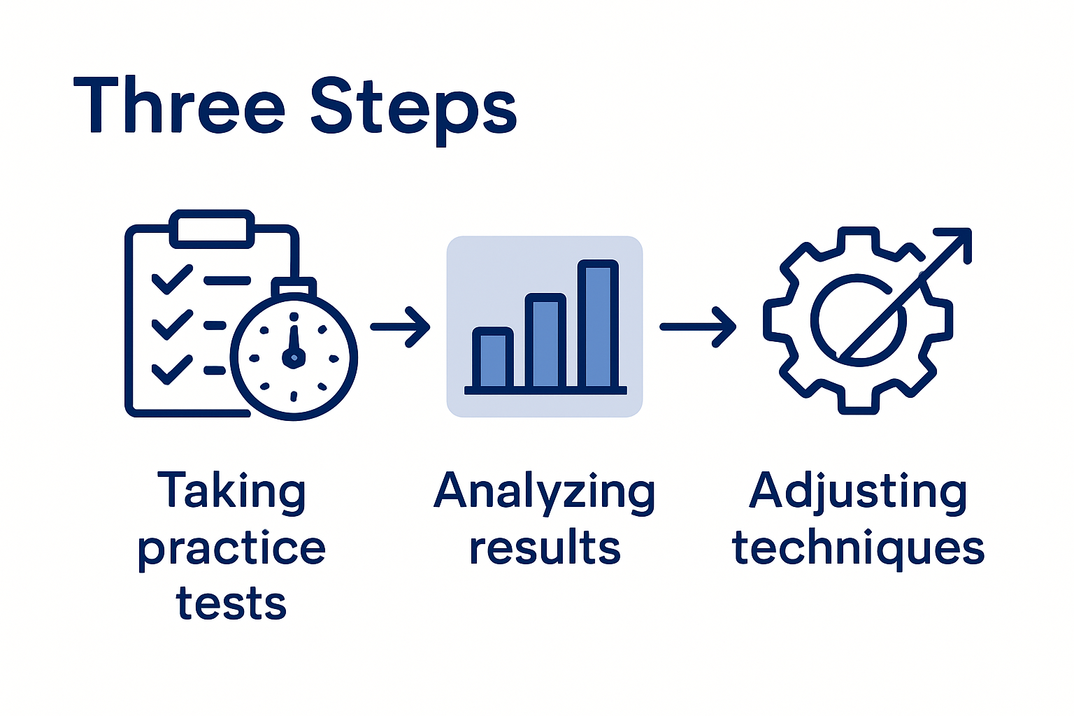 Infographic illustrates pilot test progress steps