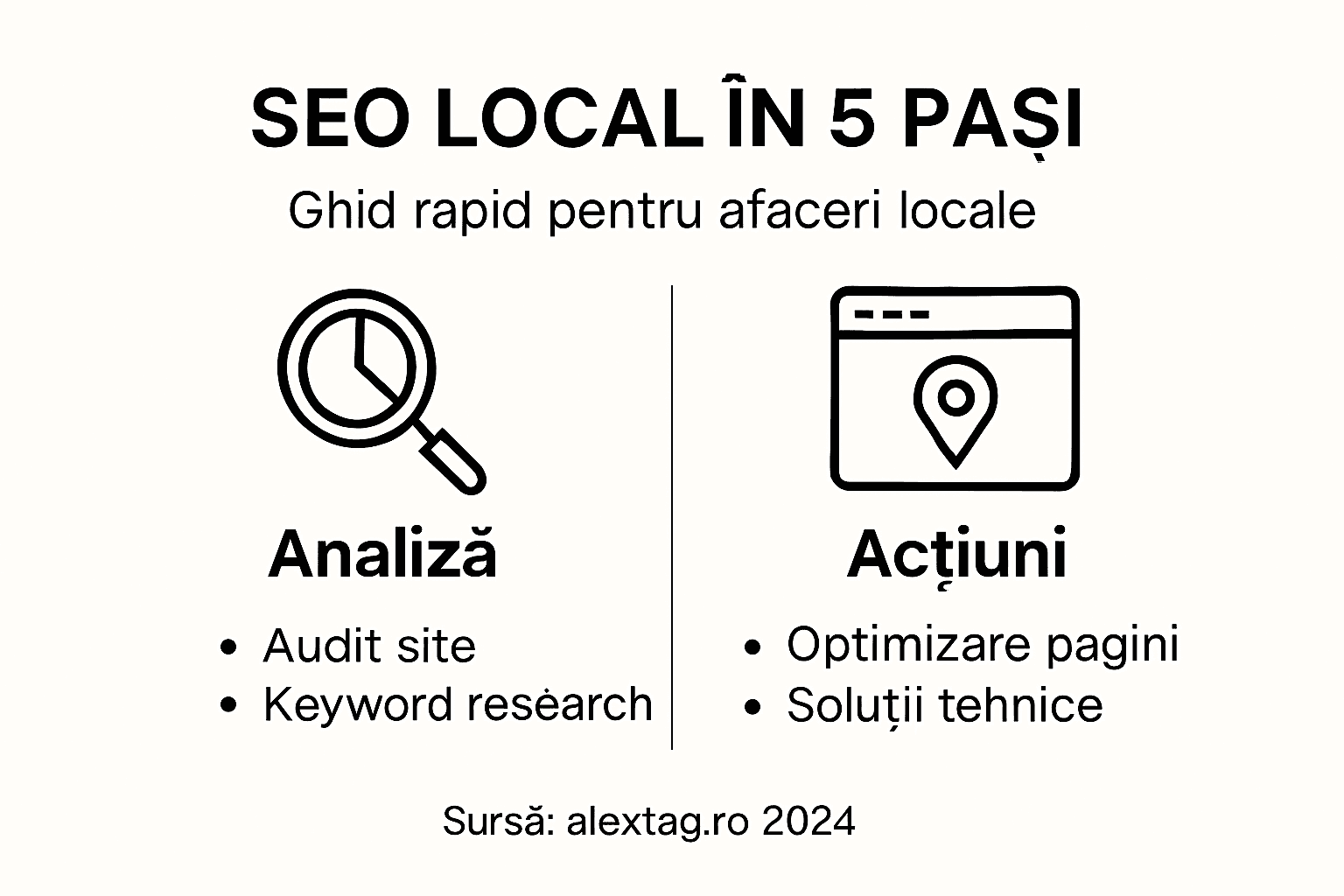 Infografic: etapele esențiale pentru optimizarea SEO locală