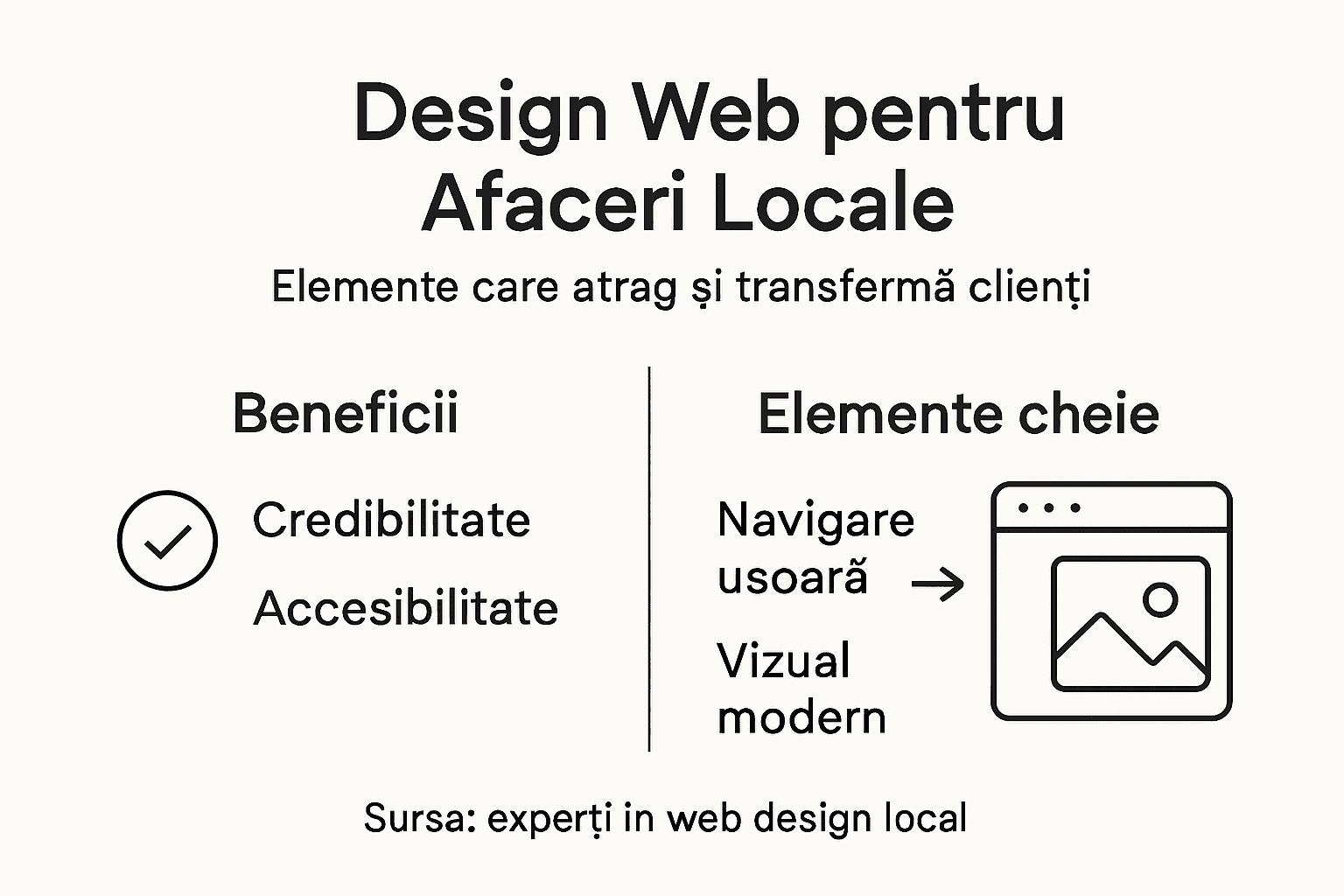 Ghid vizual despre cum îți poți construi un site atractiv pentru afacerea ta locală