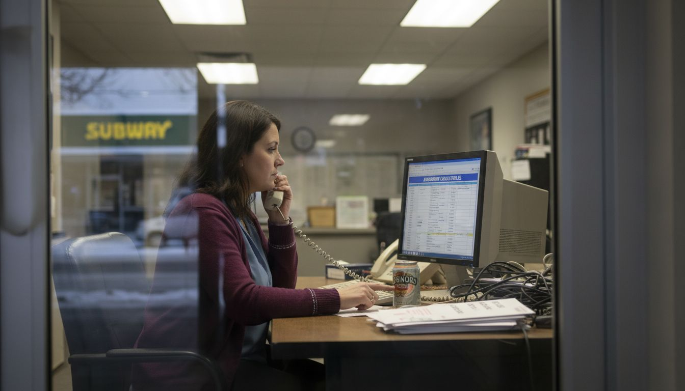 Collection agent making a call about judgment