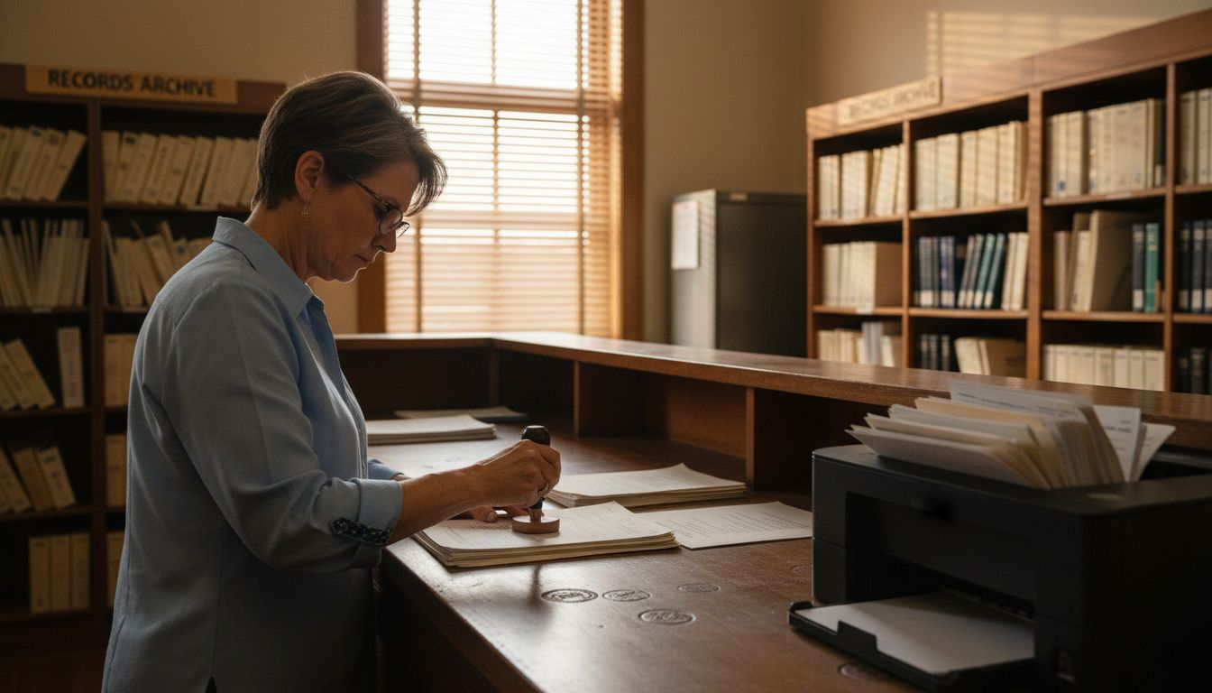 Municipal clerk files judgment lien documents