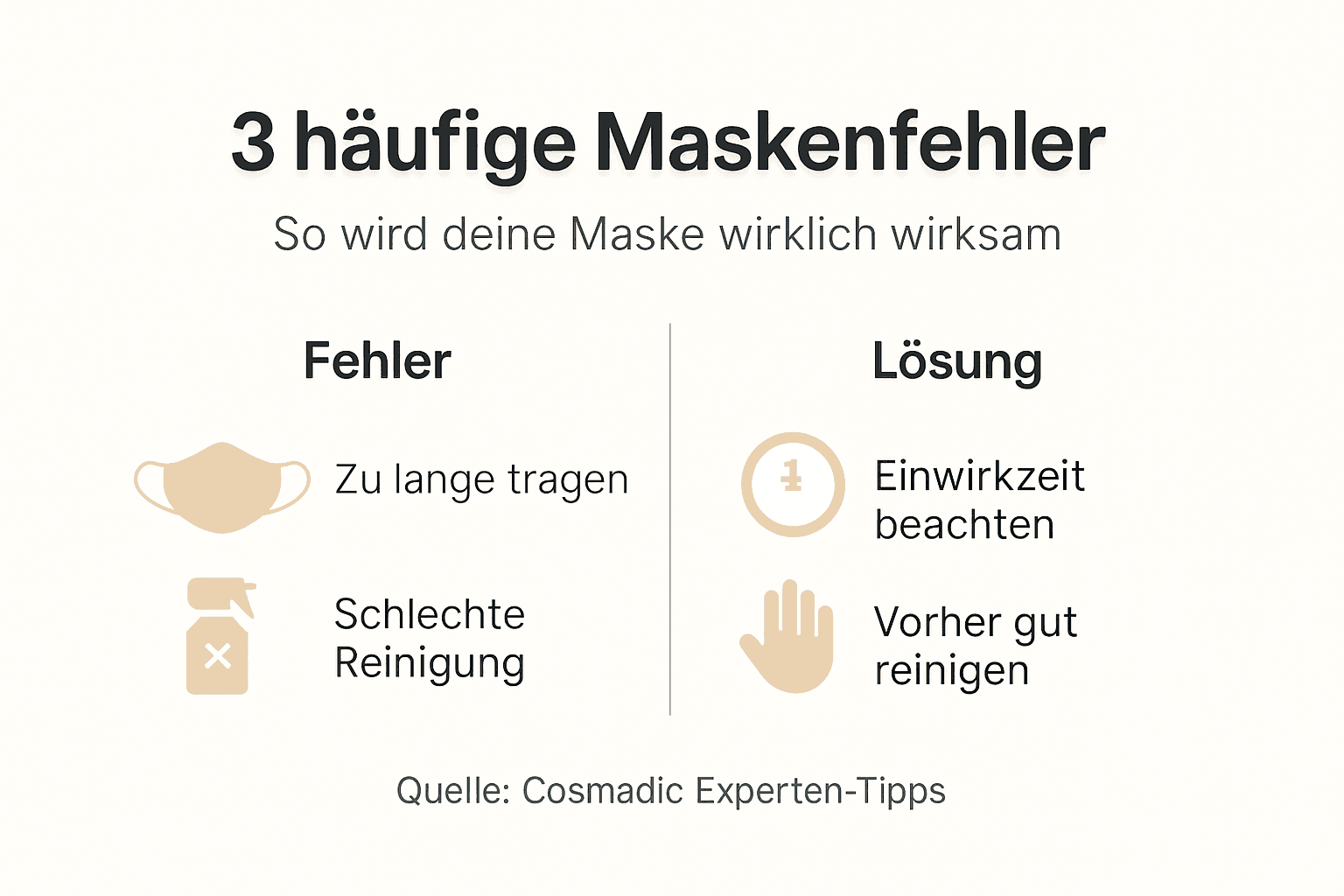 Grafik: Die häufigsten Fehler beim Maskentragen – und wie man sie vermeidet