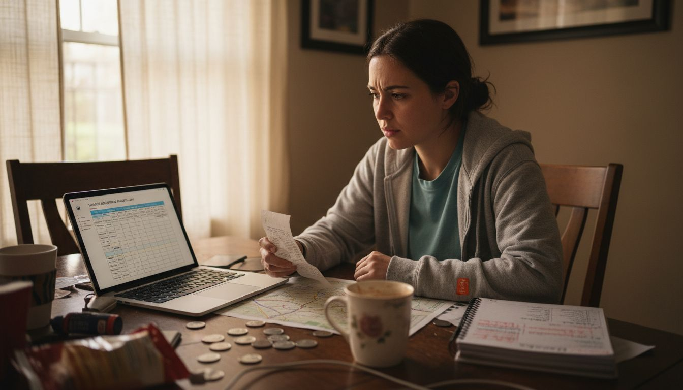 Traveler updating group expense spreadsheet