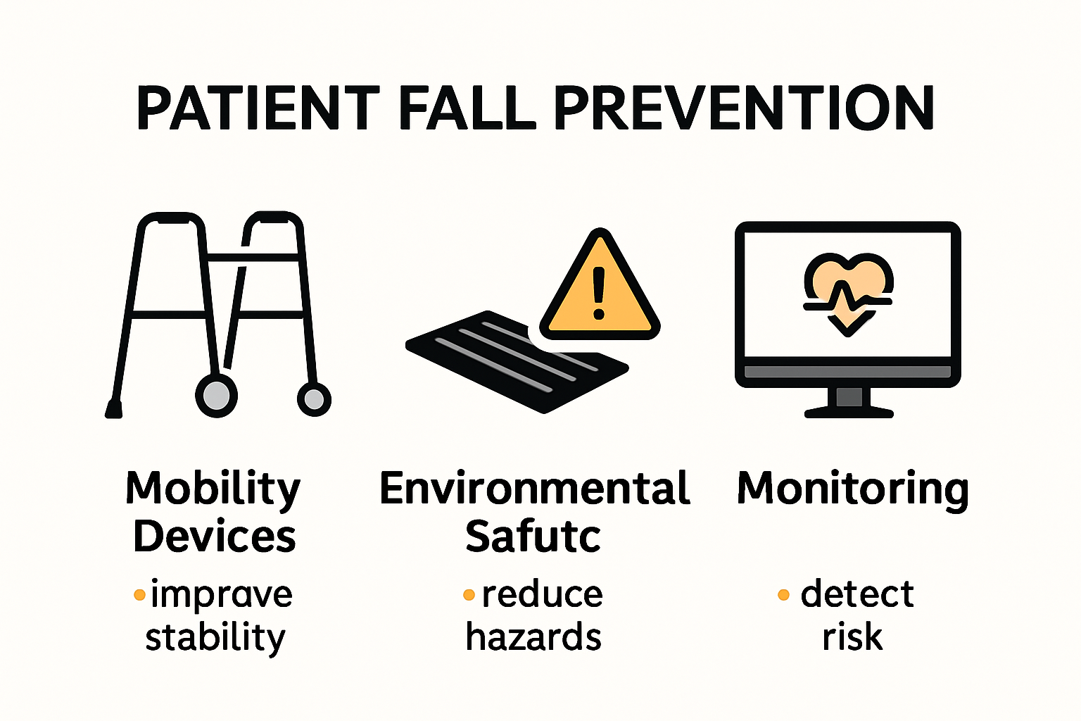 medical equipment for patient fall prevention
