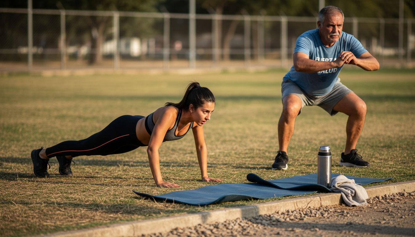 Rutinas sencillas de calistenia para entrenar al aire libre
