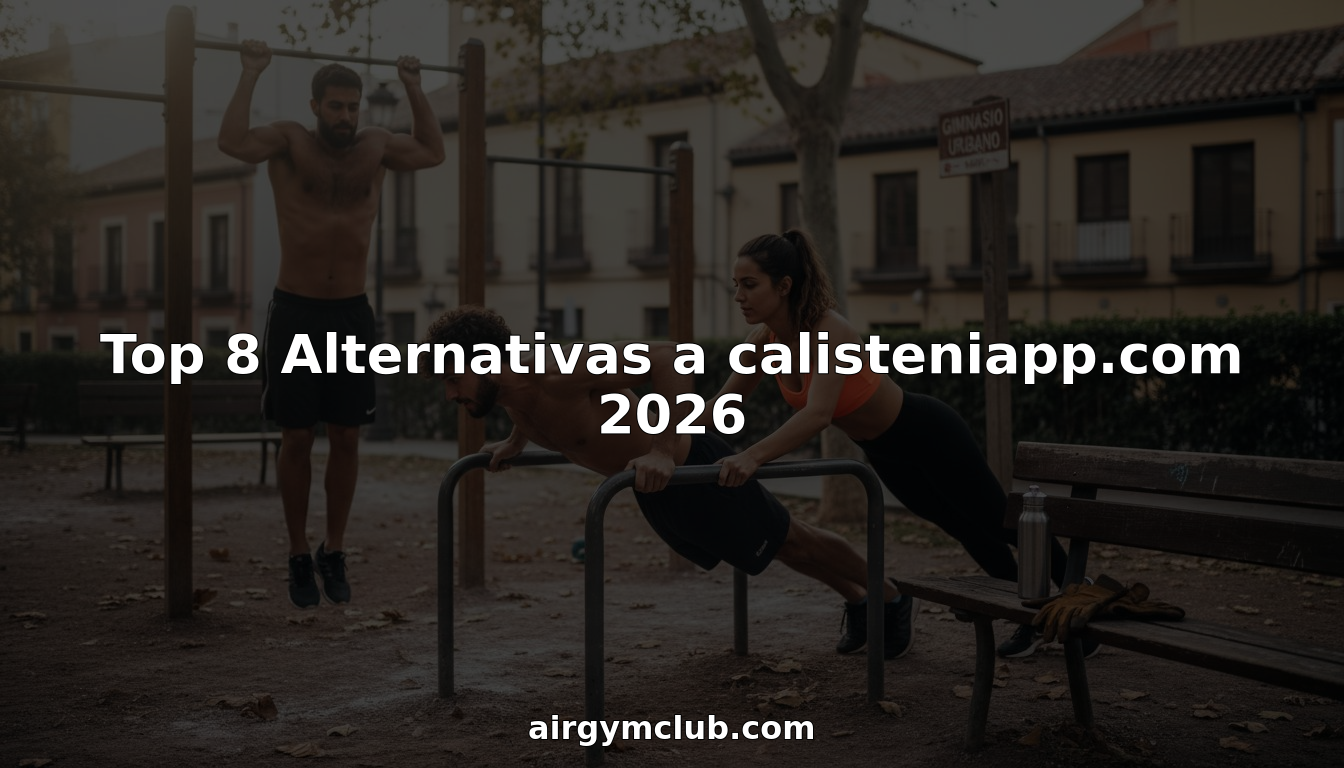 Grupo de personas entrenando calistenia en las barras del parque de Madrid.