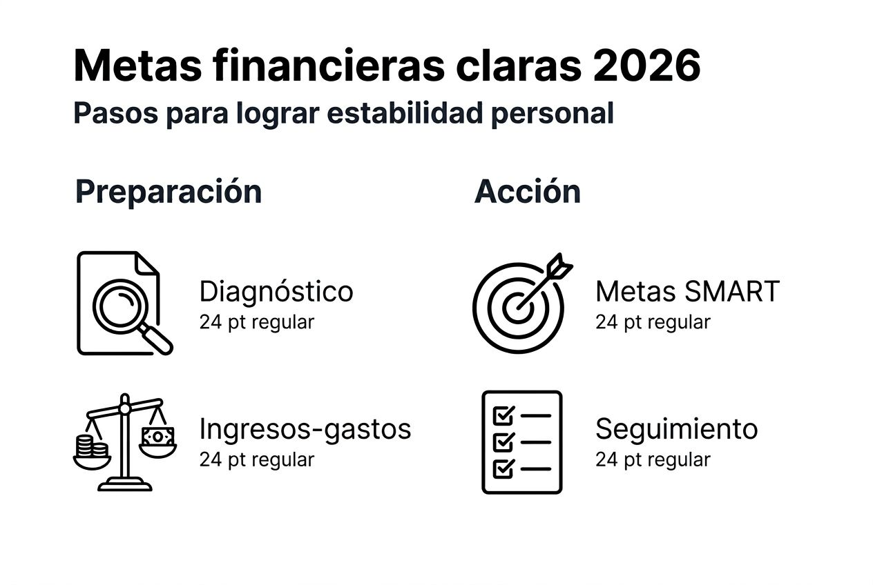 Infografía: cómo establecer objetivos financieros concretos