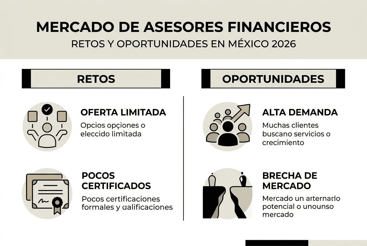 Panorama del mercado de asesores financieros en México: una mirada en cifras