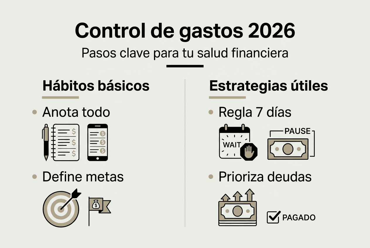 Infografía: claves para mantener tus gastos bajo control