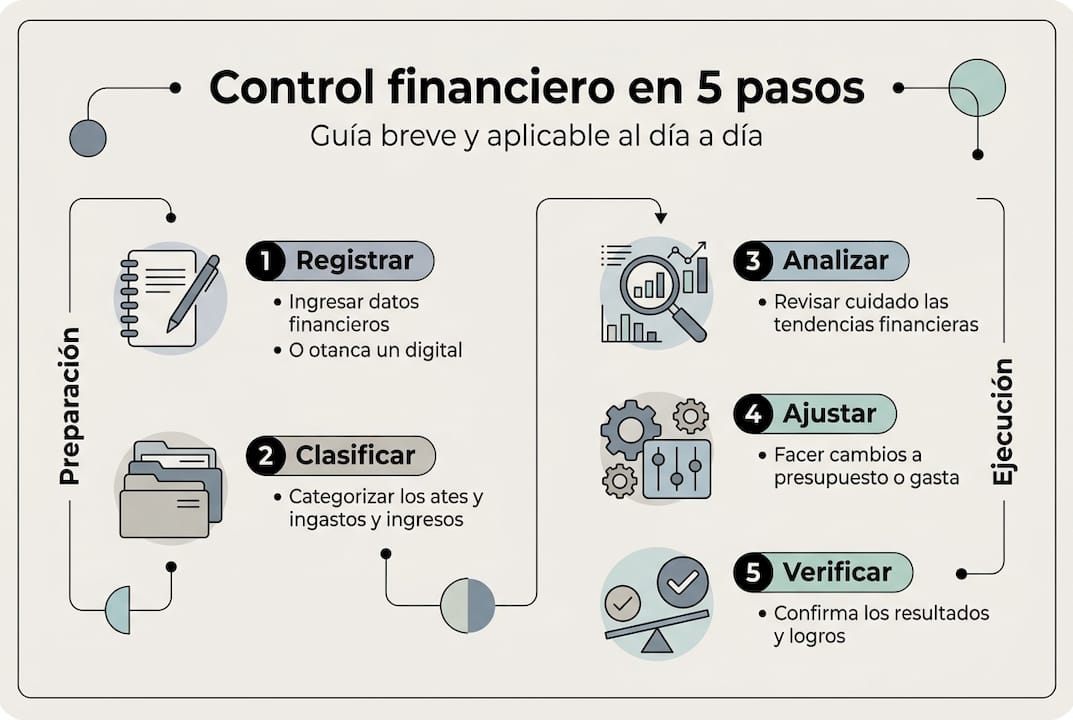 Infografía: cinco claves para lograr un buen control de tus finanzas