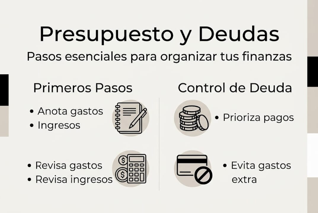 Infografía: Cómo organizar tu presupuesto personal paso a paso