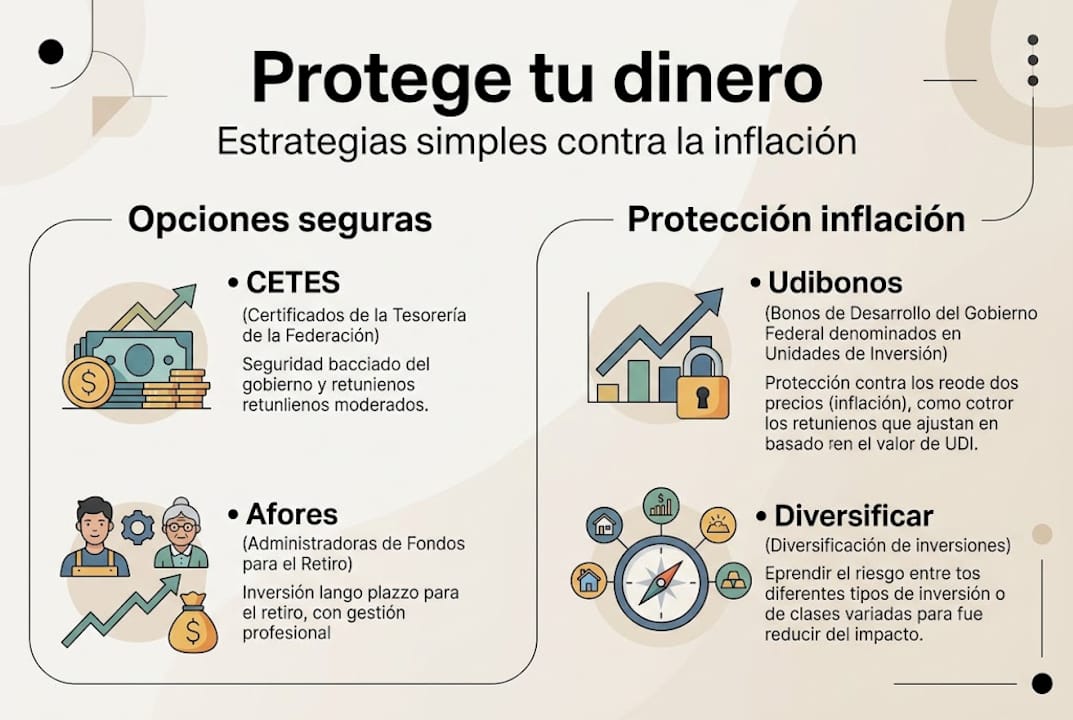 Infografía: claves para proteger tu dinero frente a la inflación