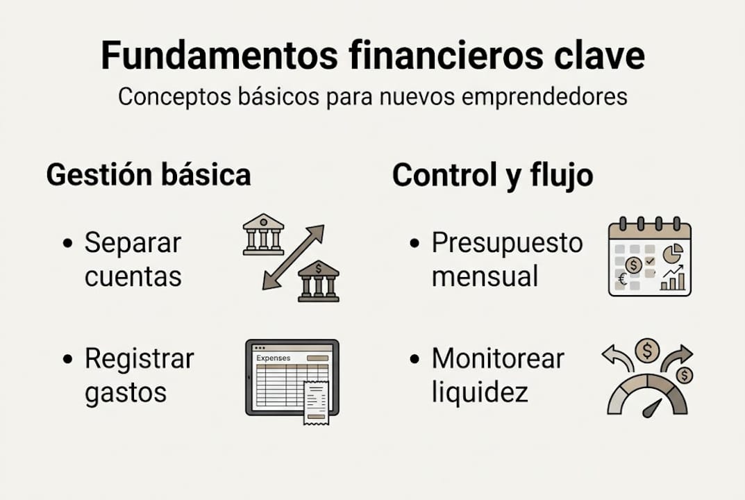 Guía visual sobre conceptos clave de finanzas para quienes inician su propio negocio