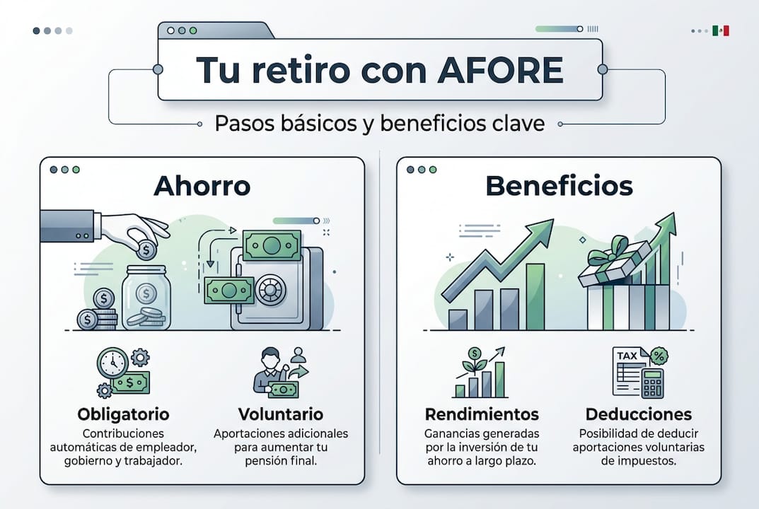 Infografía: ¿Cómo funcionan el SAR y las AFORE?
