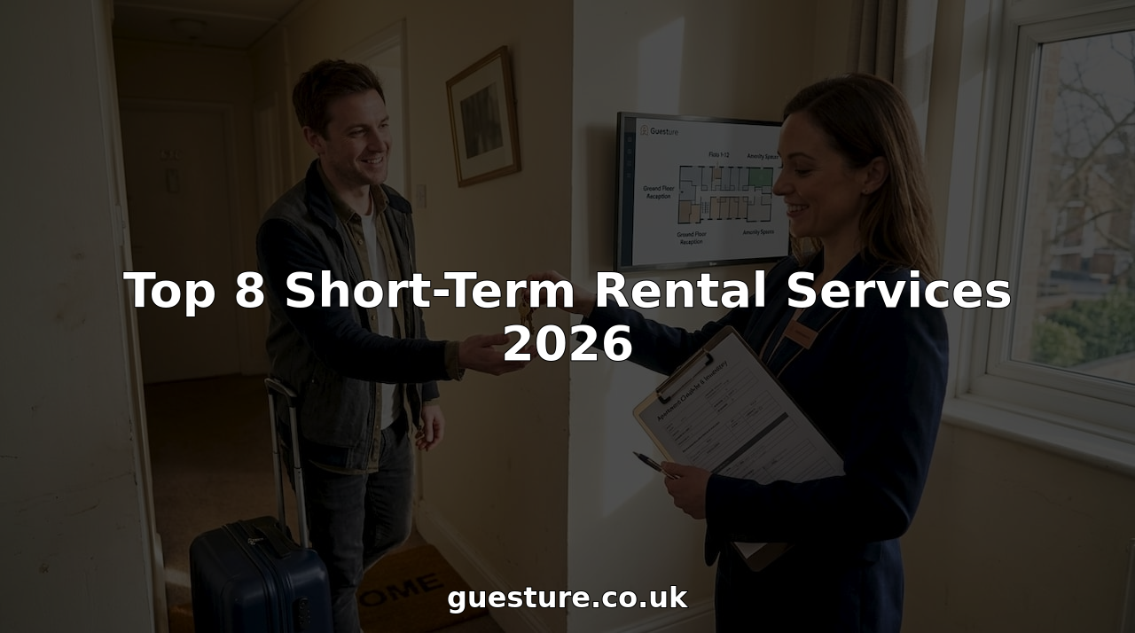 Property manager handing keys to rental guest