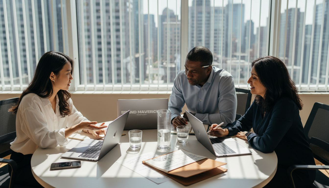 Coworkers collaborating on customer success strategy