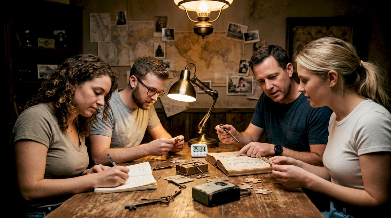 What makes an escape room challenging: key factors for teams