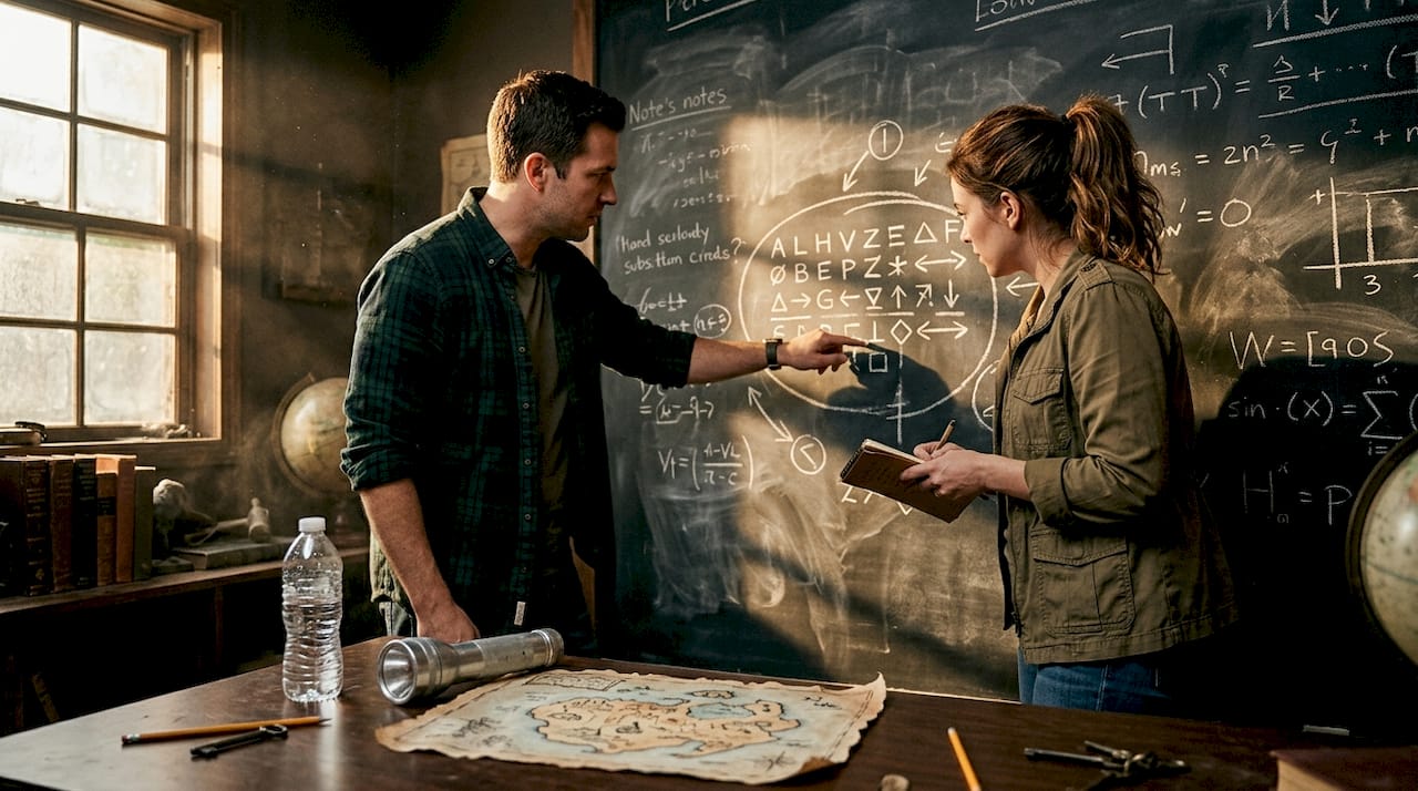 Immersive escape room clue solving
