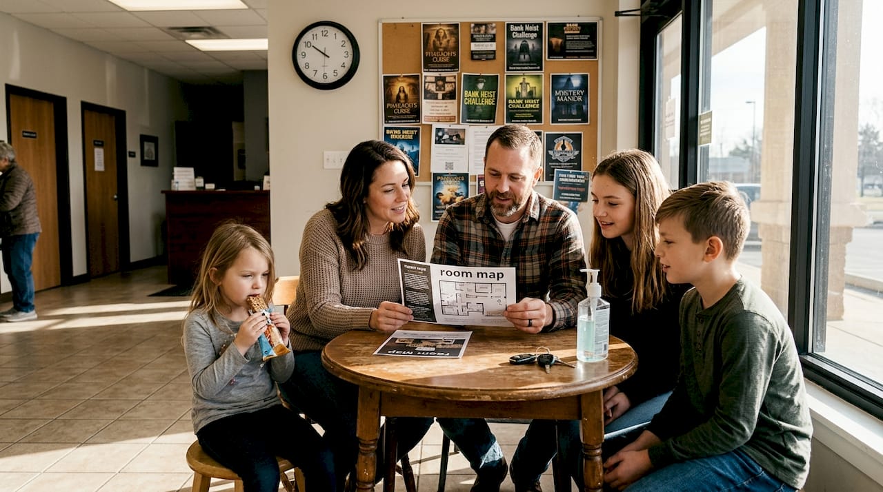 Family planning before escape room outing