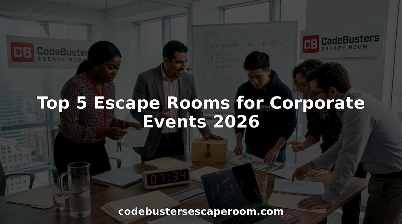 Top 5 Escape Rooms for Corporate Events 2026