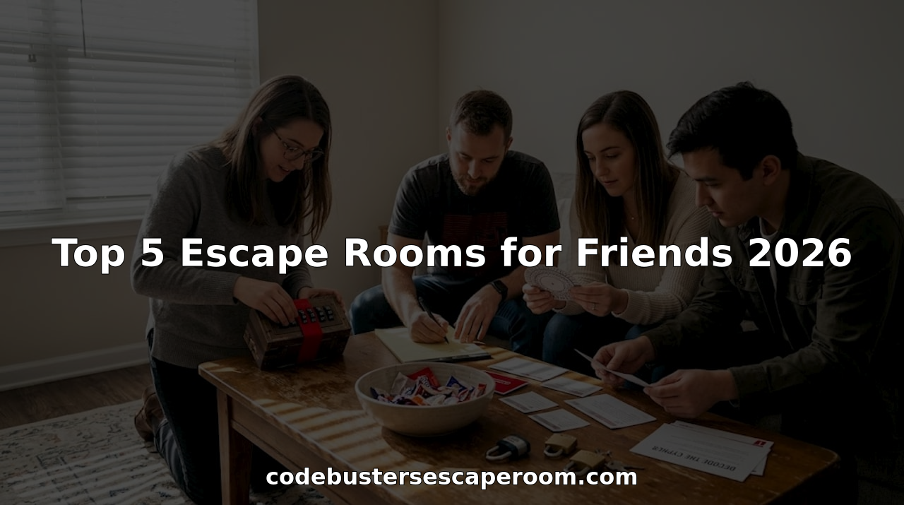 Top 5 Escape Rooms for Friends 2026