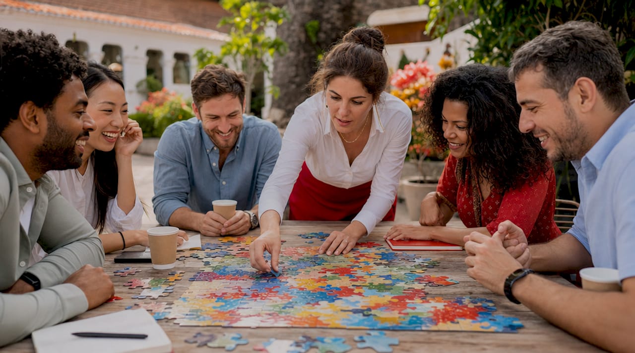 The Role of Puzzles in Teamwork for Business Teams