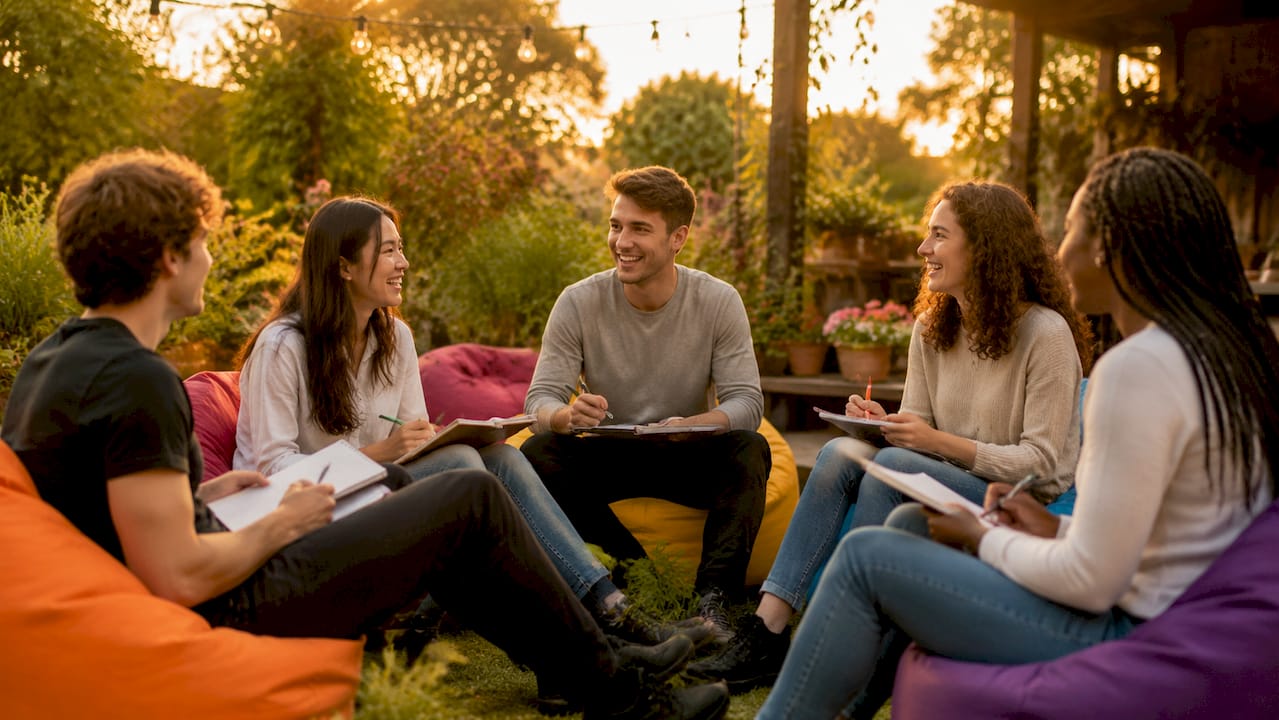Group sharing and supporting mental health
