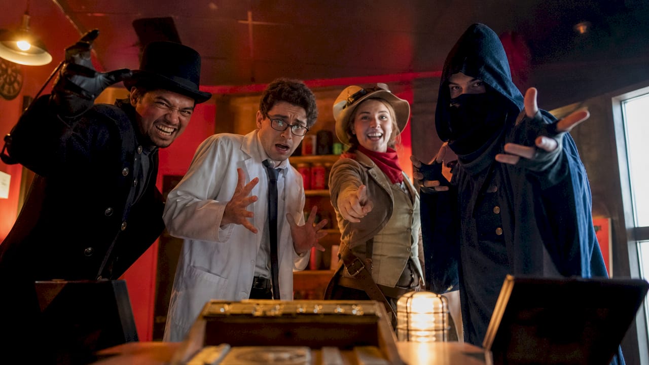Escape room actors portraying diverse roles