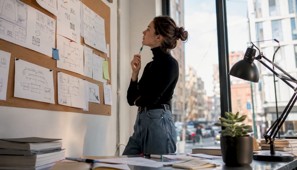 Designer planning escape room puzzles
