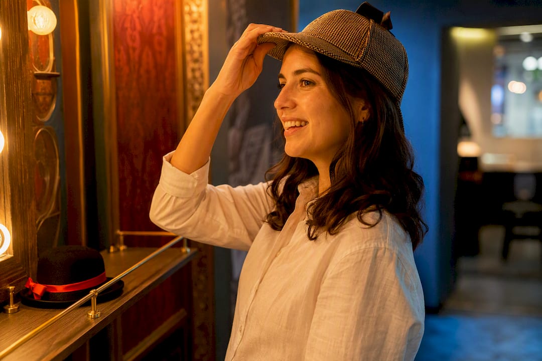 Guest adding lightweight themed hat