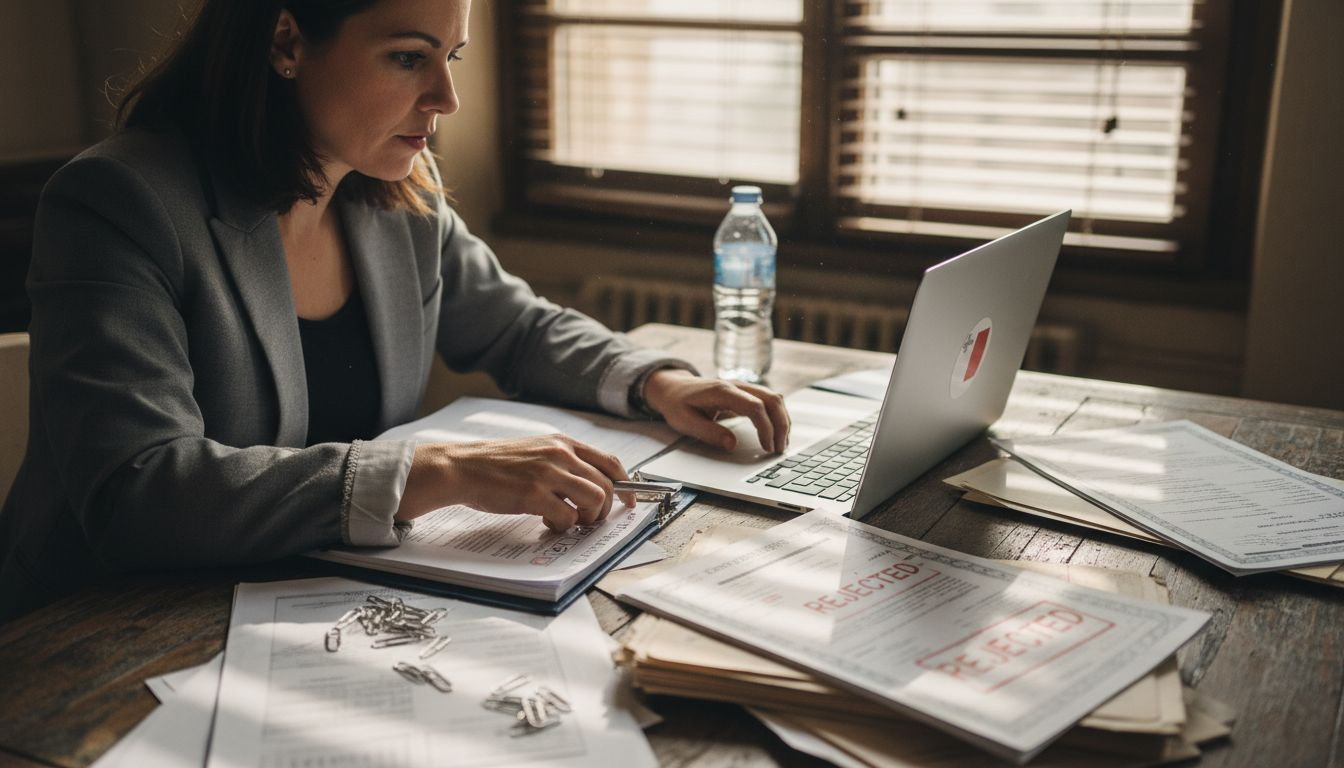 Woman checking vessel ownership paperwork
