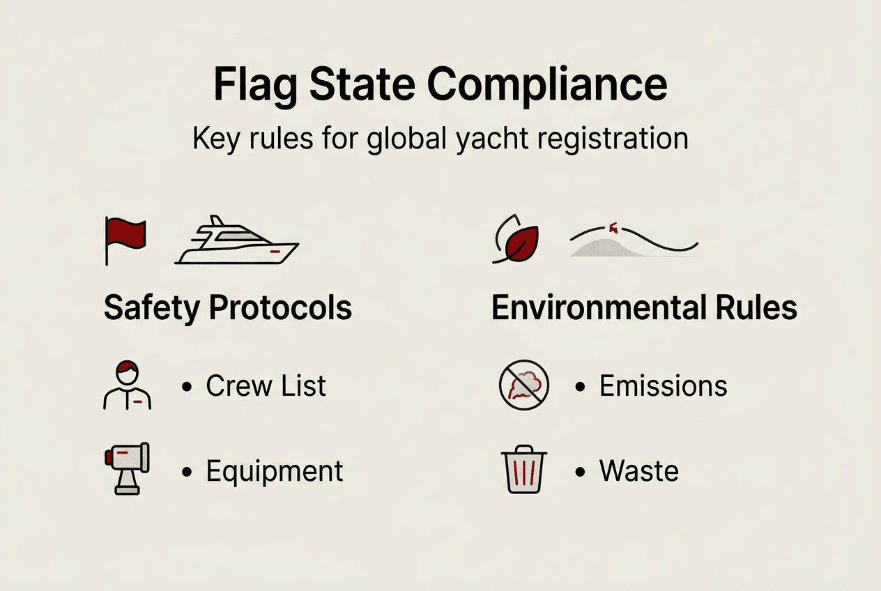 Infographic flag state compliance key points