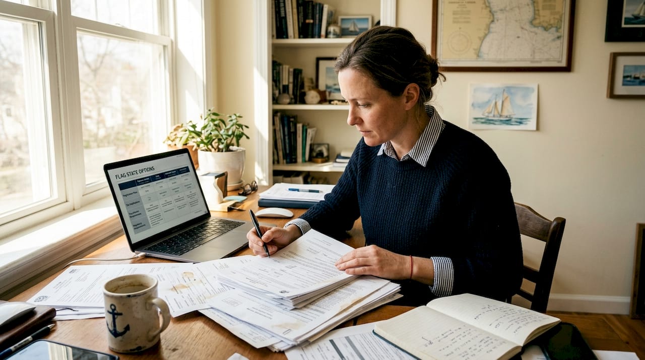 Yacht owner comparing flag state choices