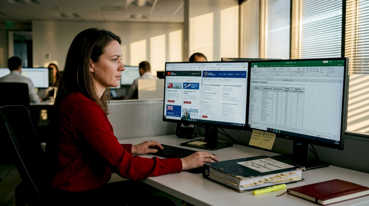 Researching yacht flag state comparison